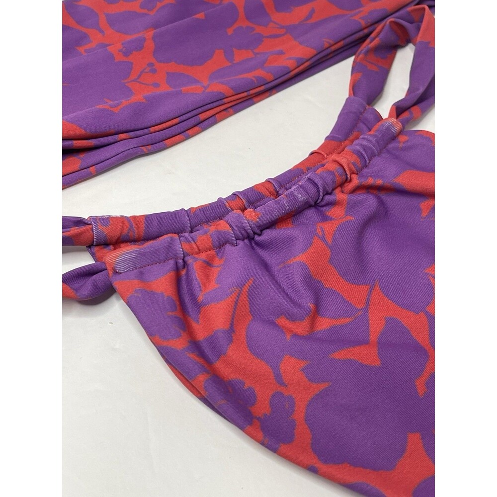 Skatie Purple and Red Abstract Print Bikini - Picture 7 of 9